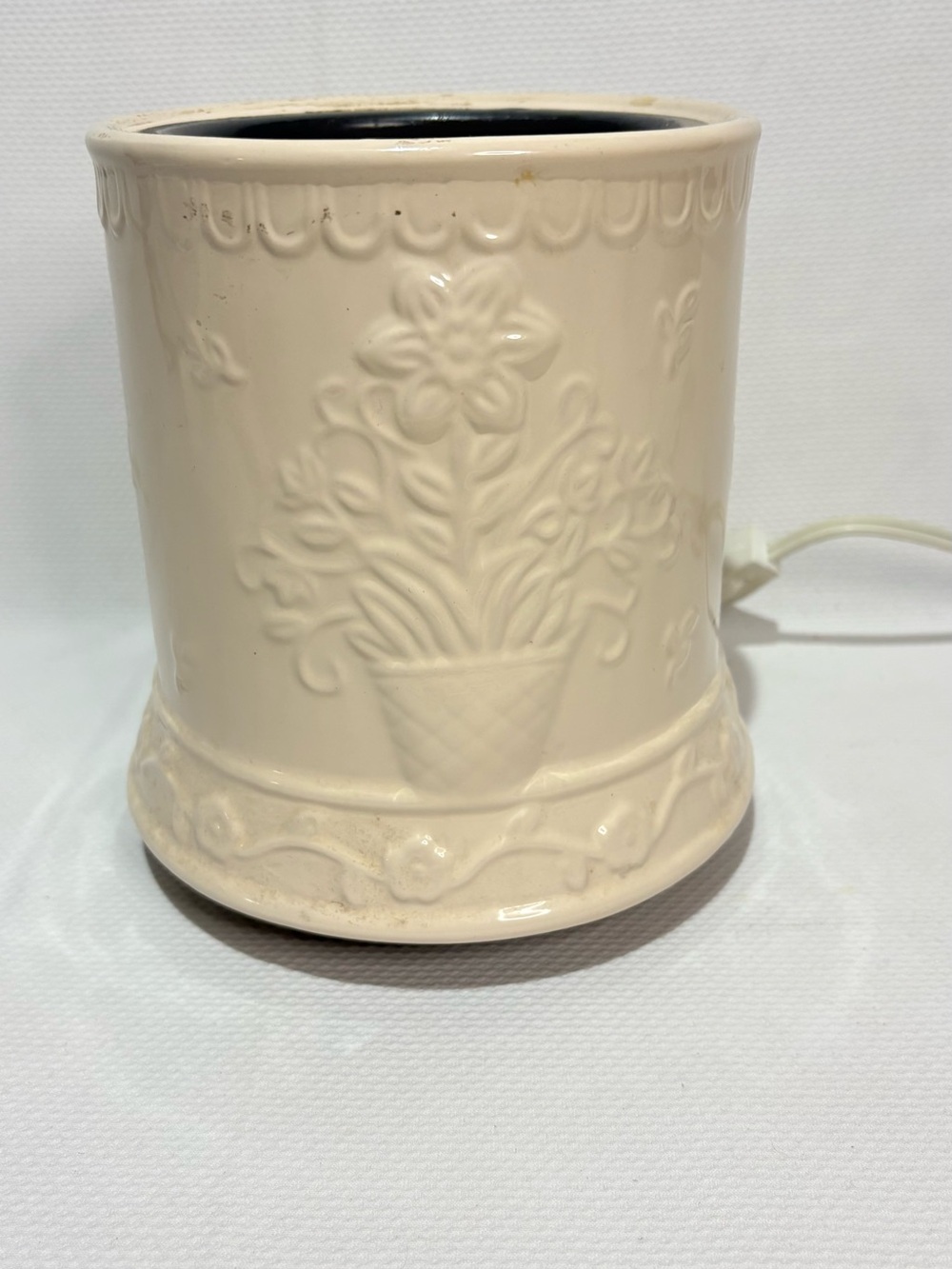 Crazy Mountain Vintage Ceramic Crock Candle Warmer